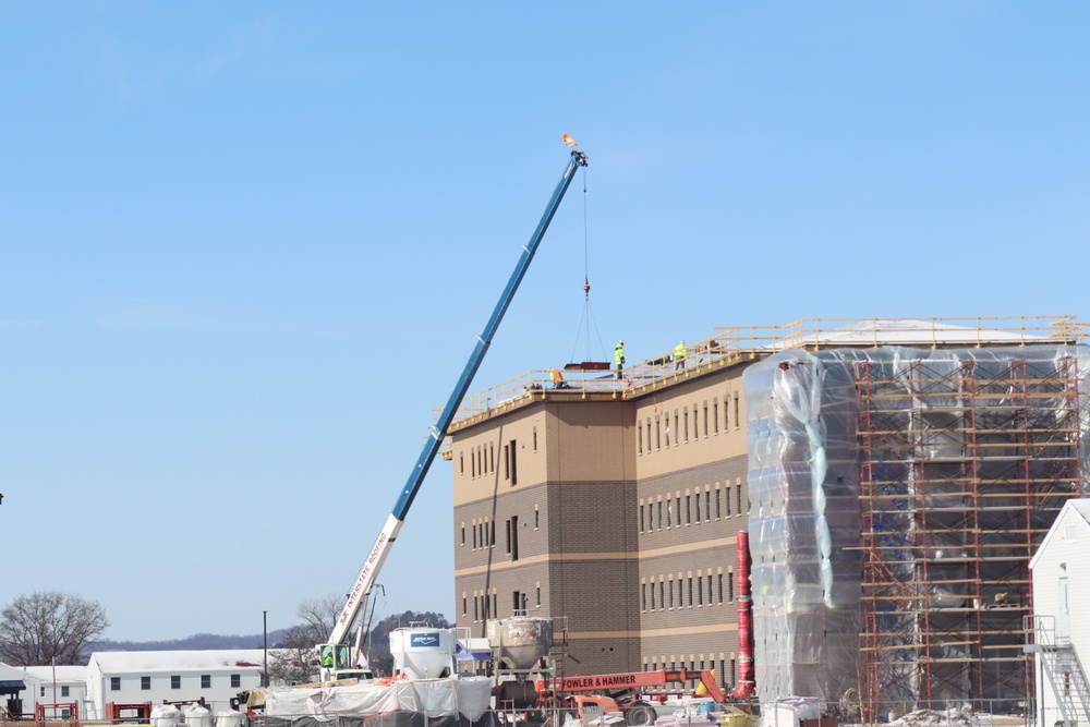 Early March update shows fiscal year 2020-funded barracks project remains on schedule at Fort McCoy