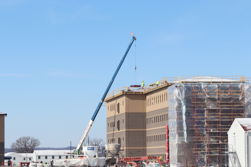 Early March update shows fiscal year 2020-funded barracks project remains on schedule at Fort McCoy