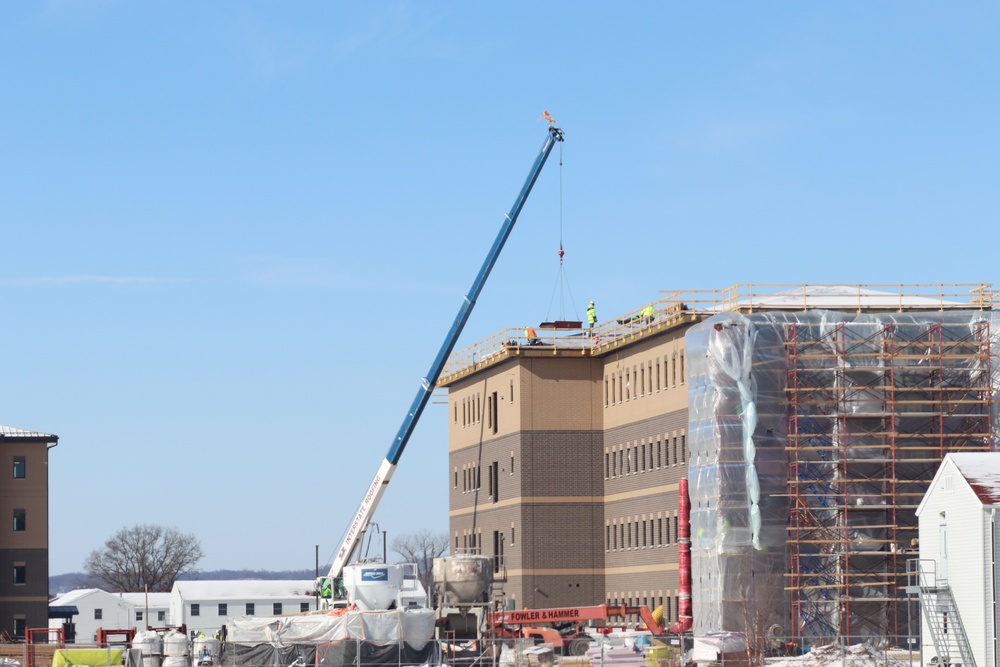 Early March update shows fiscal year 2020-funded barracks project remains on schedule at Fort McCoy