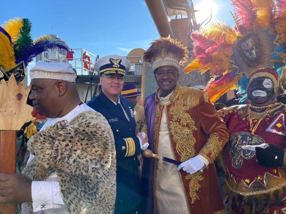 Coast Guard participates in 2022 Lundi Gras