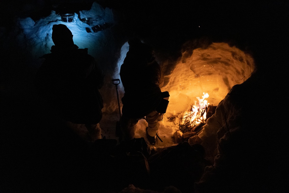 Arctic survival: 10th SFG(A) Green Berets shelter in snow, subzero temperatures