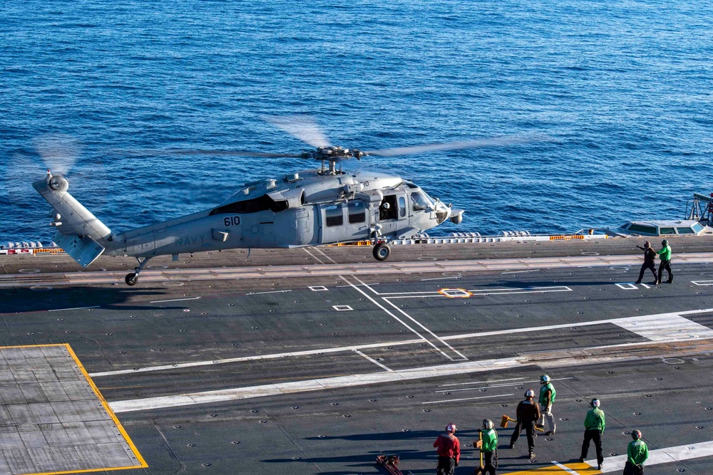 MH-60s Seahawk Lifts Off Of The Flight Deck