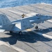 An F/A-18E Taxies On The Flight Deck