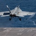 F/A 18E Super Hornet Launches Off Flight Deck