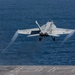 F/A 18E Super Hornet Launches Off Flight Deck