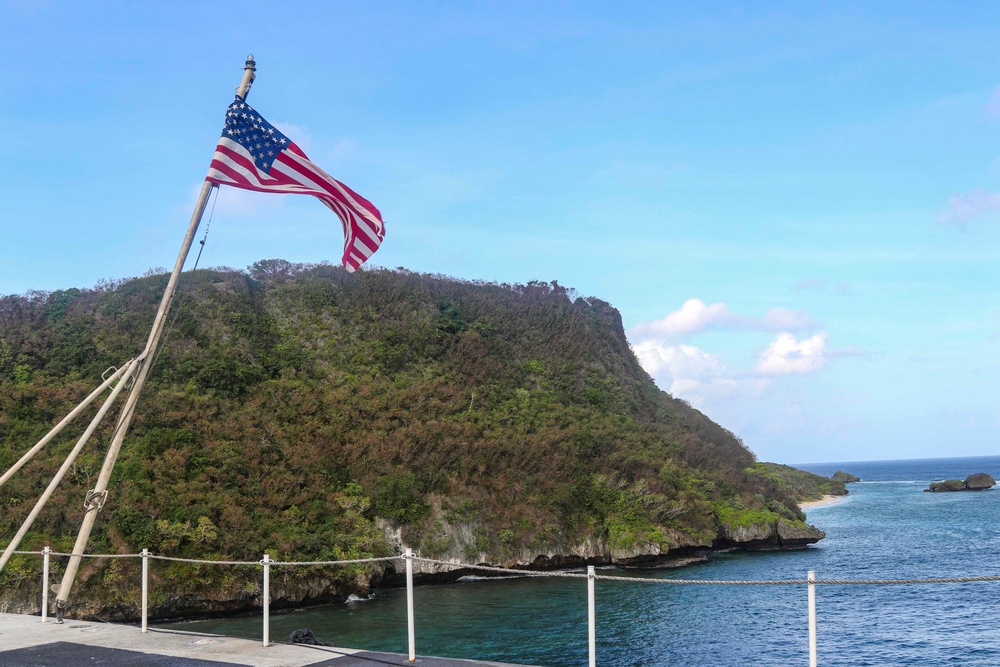 Abraham Lincoln arrives in Guam