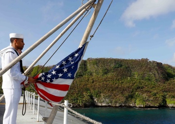 Abraham Lincoln arrives in Guam