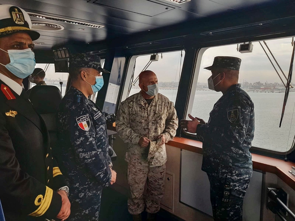 Brig. Gen. Sullivan visits LHD Gamal Abdel Nasser