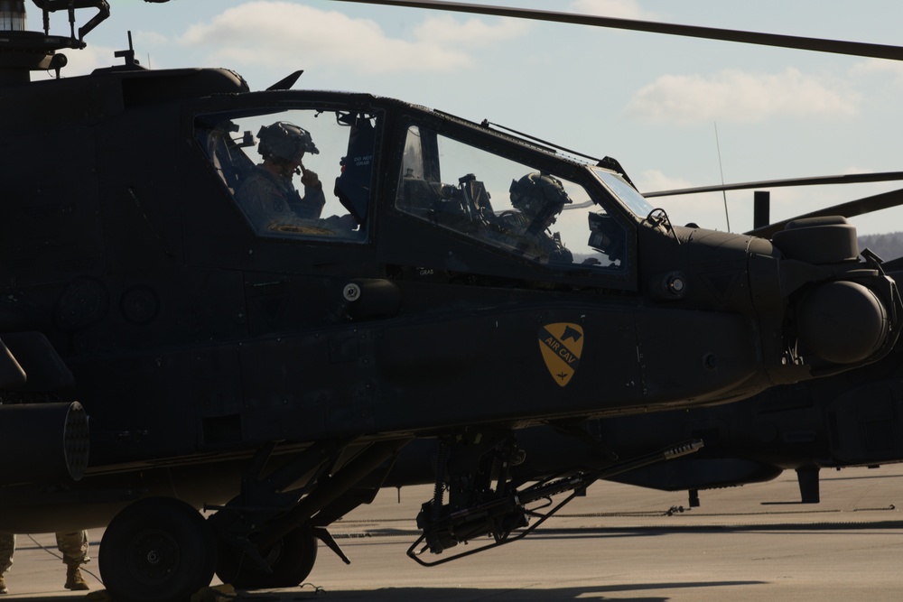 1st Air Calvary Division Apaches en route to Poland