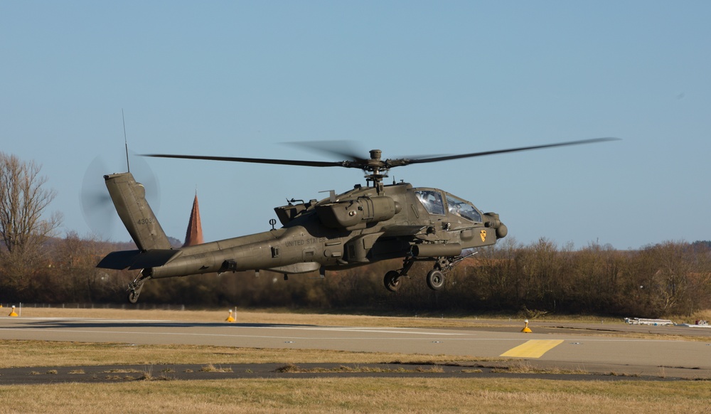 1st Air Calvary Division Apaches en route to Poland