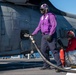 Gas Turbine Systems Technician 3rd Class Demario Spencer (left), from Monroe, La., fuels an MH-60S Sea Hawk helicopter