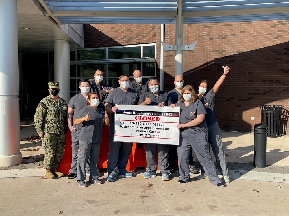 Naval Medical Center Camp Lejeune's COVID/Acute Respiratory Clinic closes after nearly two years in operation