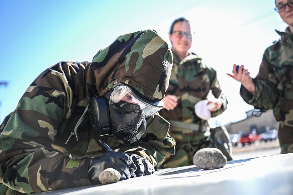 47th CES participates in CBRN task qualification training