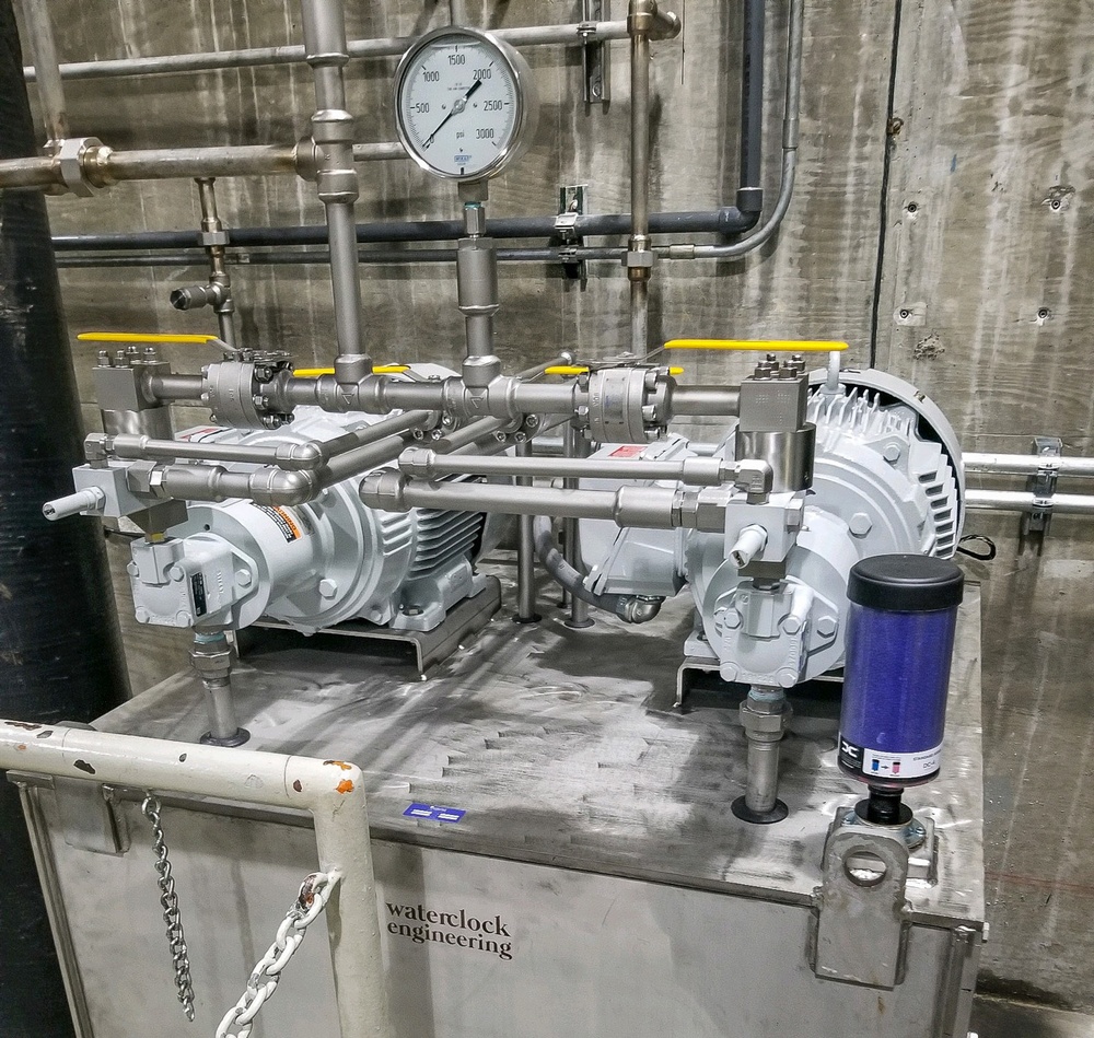 New hydraulic power unit installed at Cecil M. Harden Lake