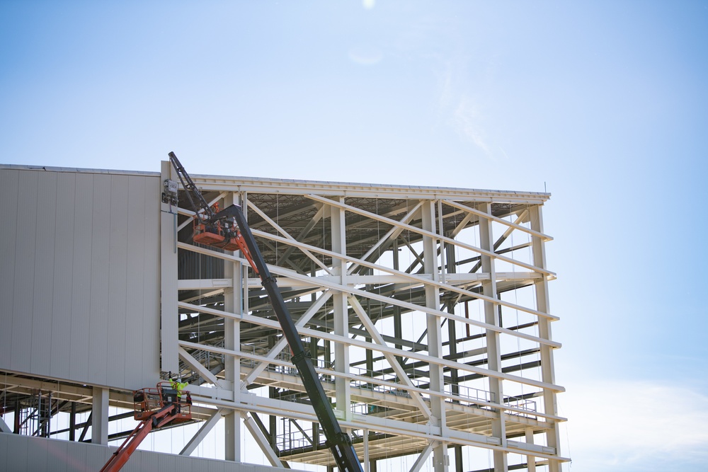 KC-46 hangar construction site at Travis AFB