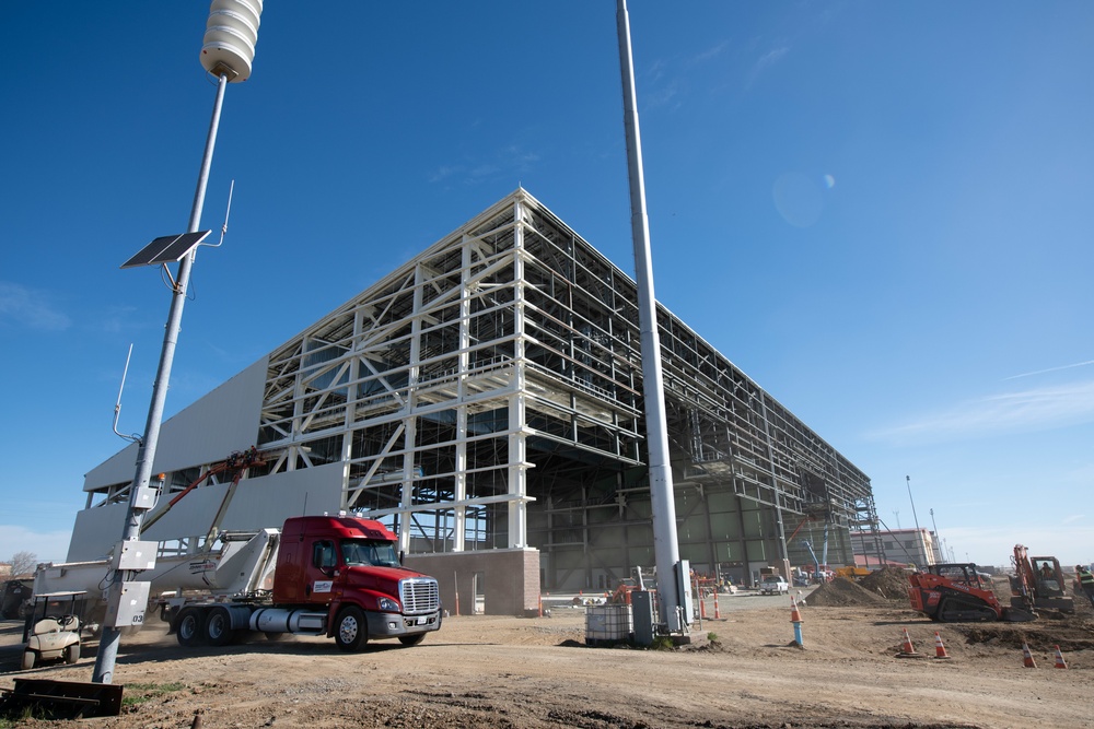 KC-46 hangar construction site at Travis AFB