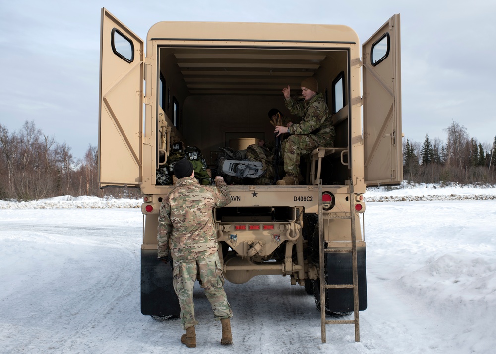 Air Force and Army National Guard engineers conduct joint operations training at JBER