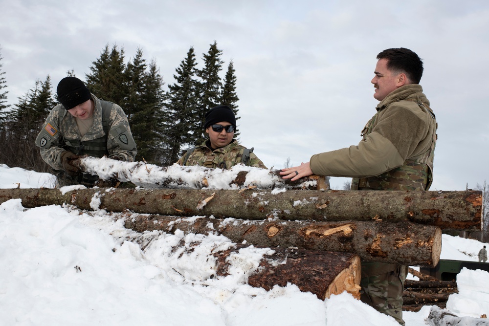 Air Force and Army National Guard engineers conduct joint operations training at JBER