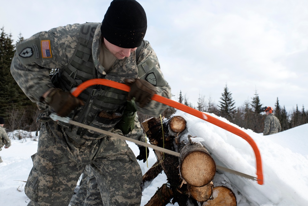 Air Force and Army National Guard engineers conduct joint operations training at JBER