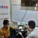 Healthcare workers participate in USAID-funded training at Al Naqueeb Hospital in Aden, Yemen in December 2021