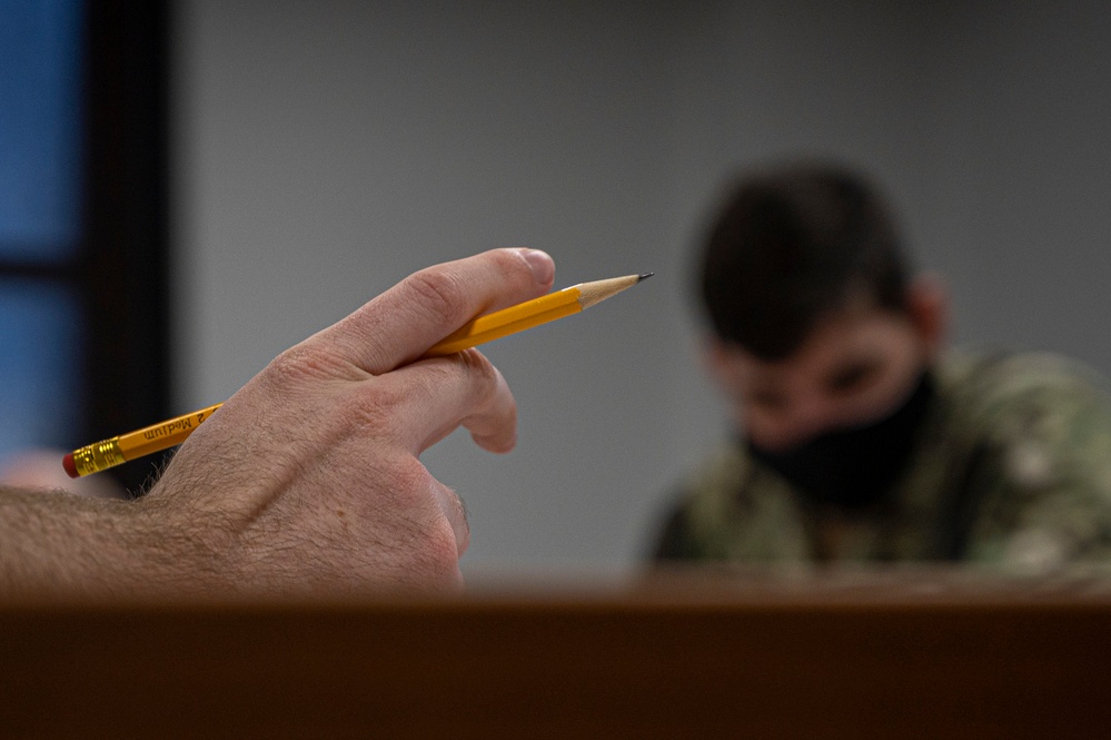 NTAG Mid America Recruiters Take E-6 Exam