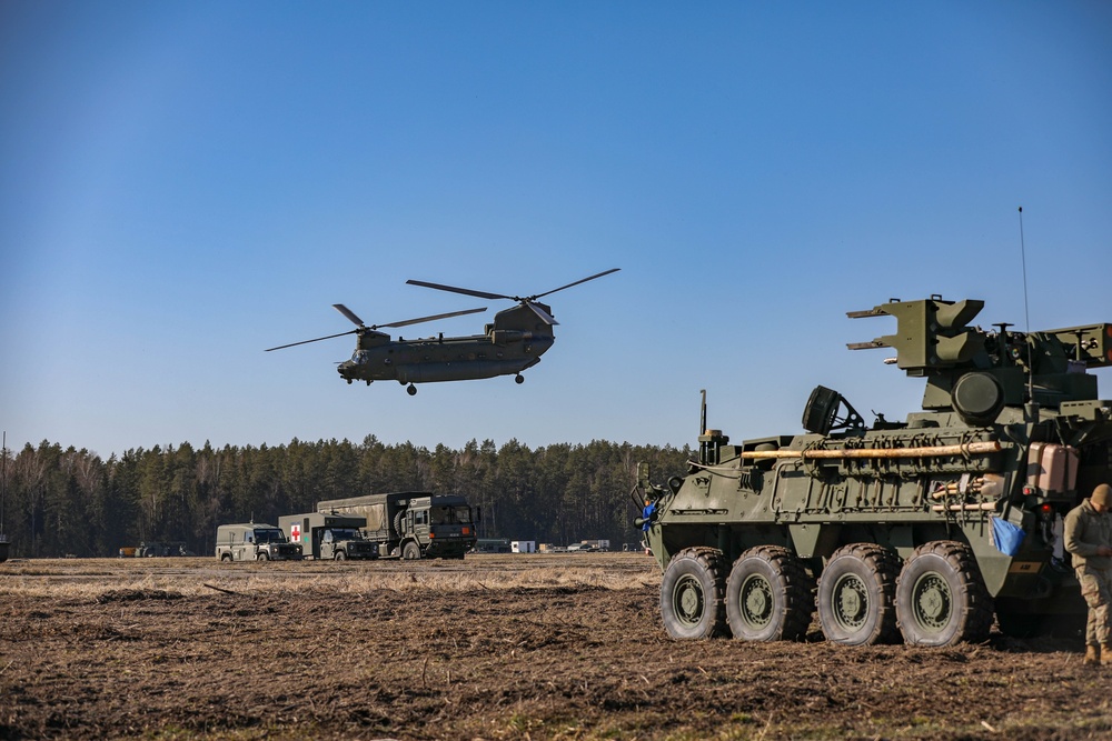 NATO air defenders train together in Lithuania for exercise Saber Strike
