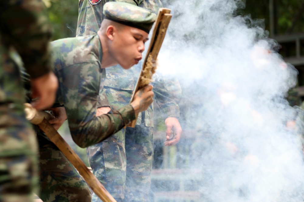 U.S., Thai Marines train for jungle survival at Cobra Gold