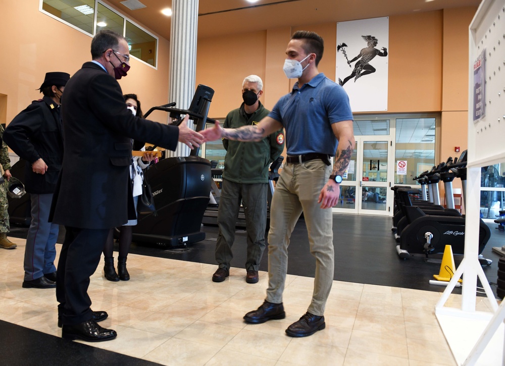 Caserta Police Commissioner Tours NSA Naples Support Site