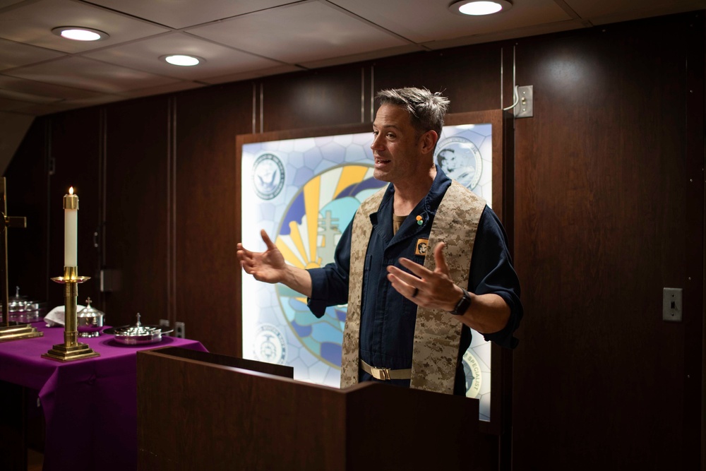 Abraham Lincoln holds Christian Protestant Worship for Ash Wednesday
