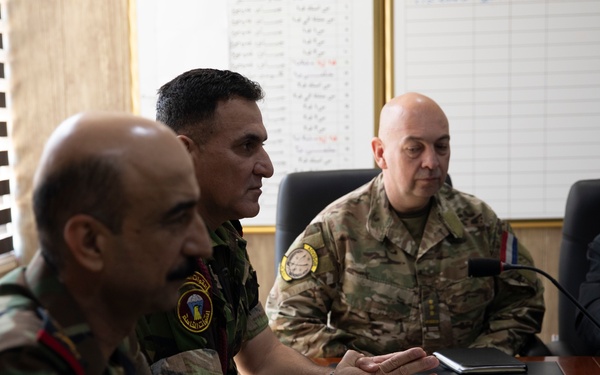 Sustainment advisors tour 14th Regional Guard Brigade in Iraq