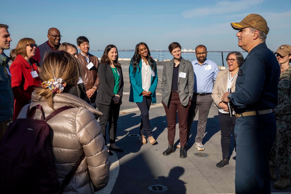 White House staff Tour USS Arlington