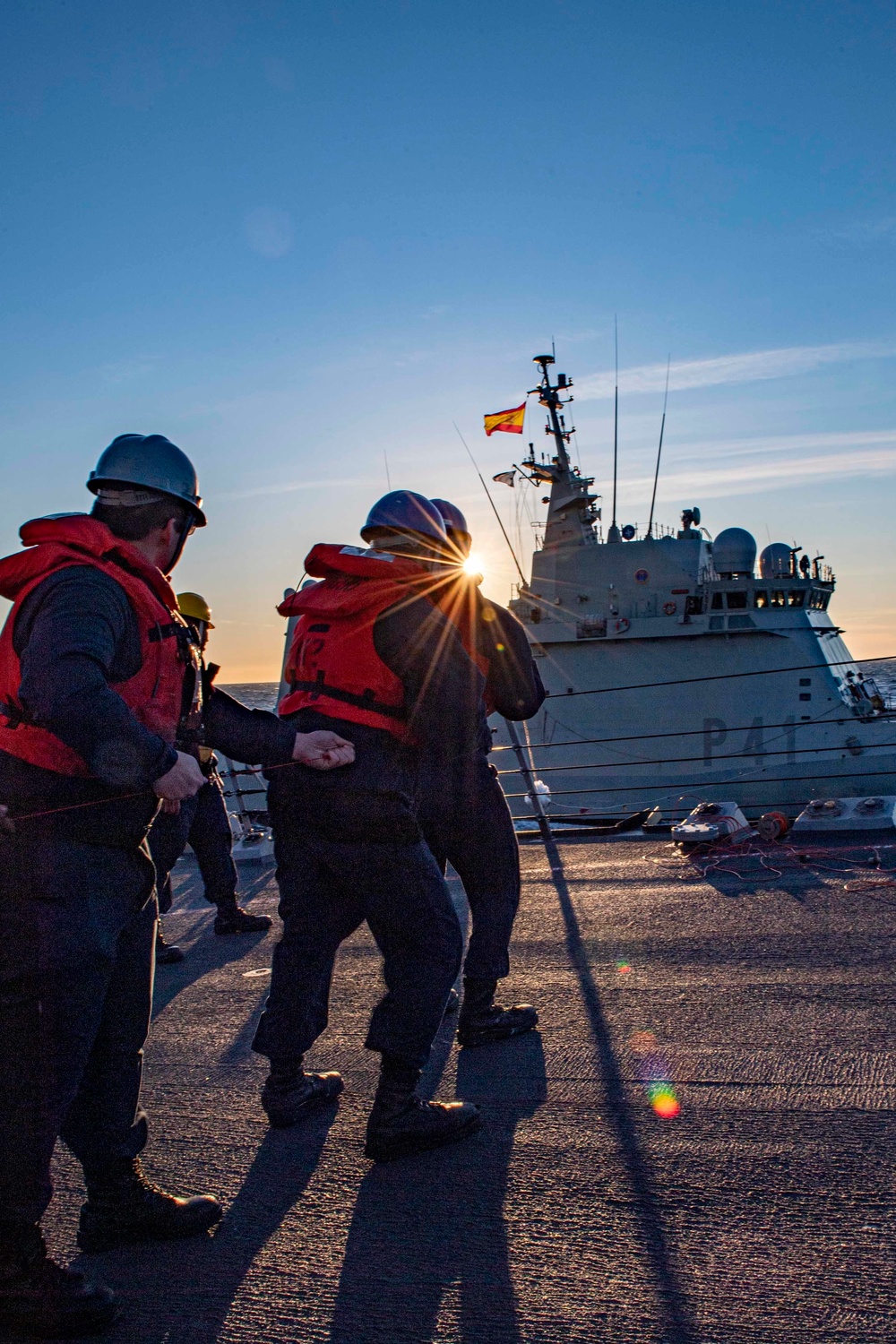 Bainbridge is on a scheduled deployment in the U.S. Sixth Fleet area of operations in support of naval operations to maintain maritime stability and security.