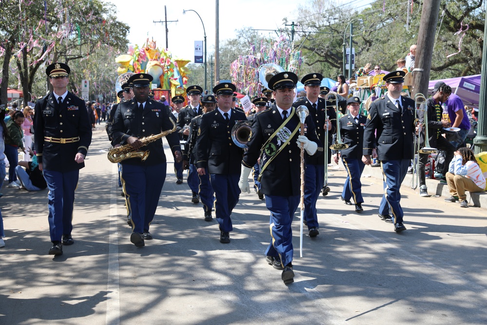 DVIDS Images U.S. Army Band performs at the Rex Parade [Image 1 of 7]