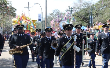 U.S. Army Band performs at the Rex Parade