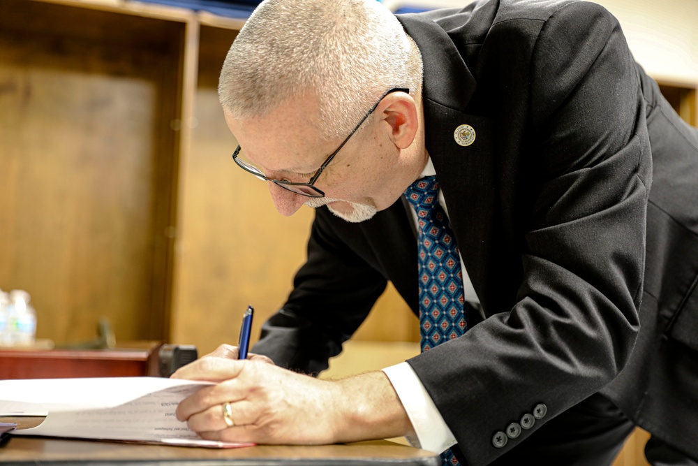 Beardstown Armory Key Transfer Ceremony