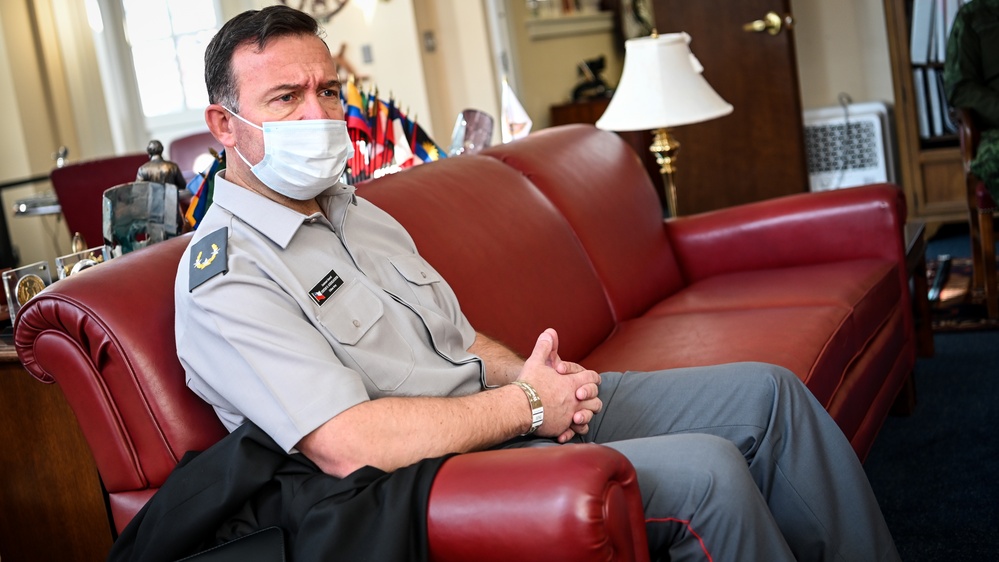 Chilean Defense Attaché Lt. Gen. Cristian Roberto Guedelhoefer Erbetta Visits IADC