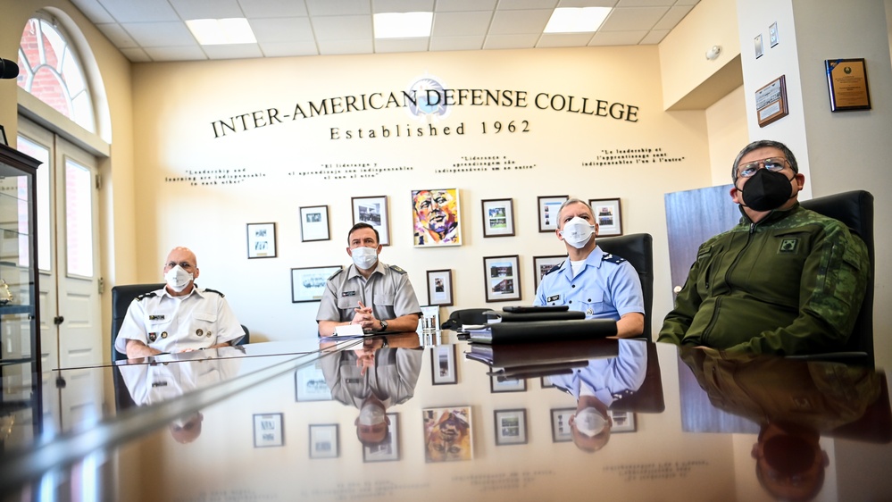 Chilean Defense Attaché Lt. Gen. Cristian Roberto Guedelhoefer Erbetta Visits IADC
