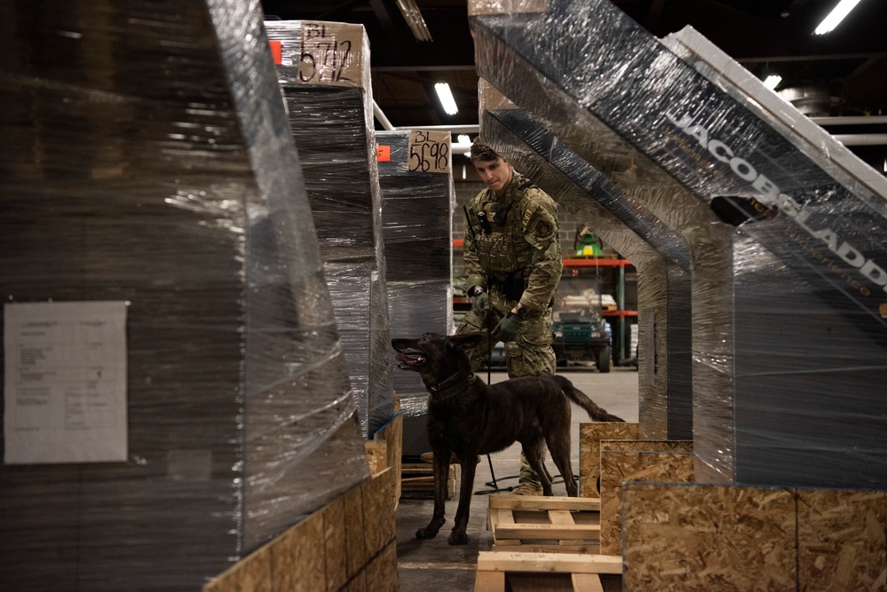 Military Working Dogs train on JBER