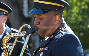 313th Army Band performs during the 2022 Rex Parade
