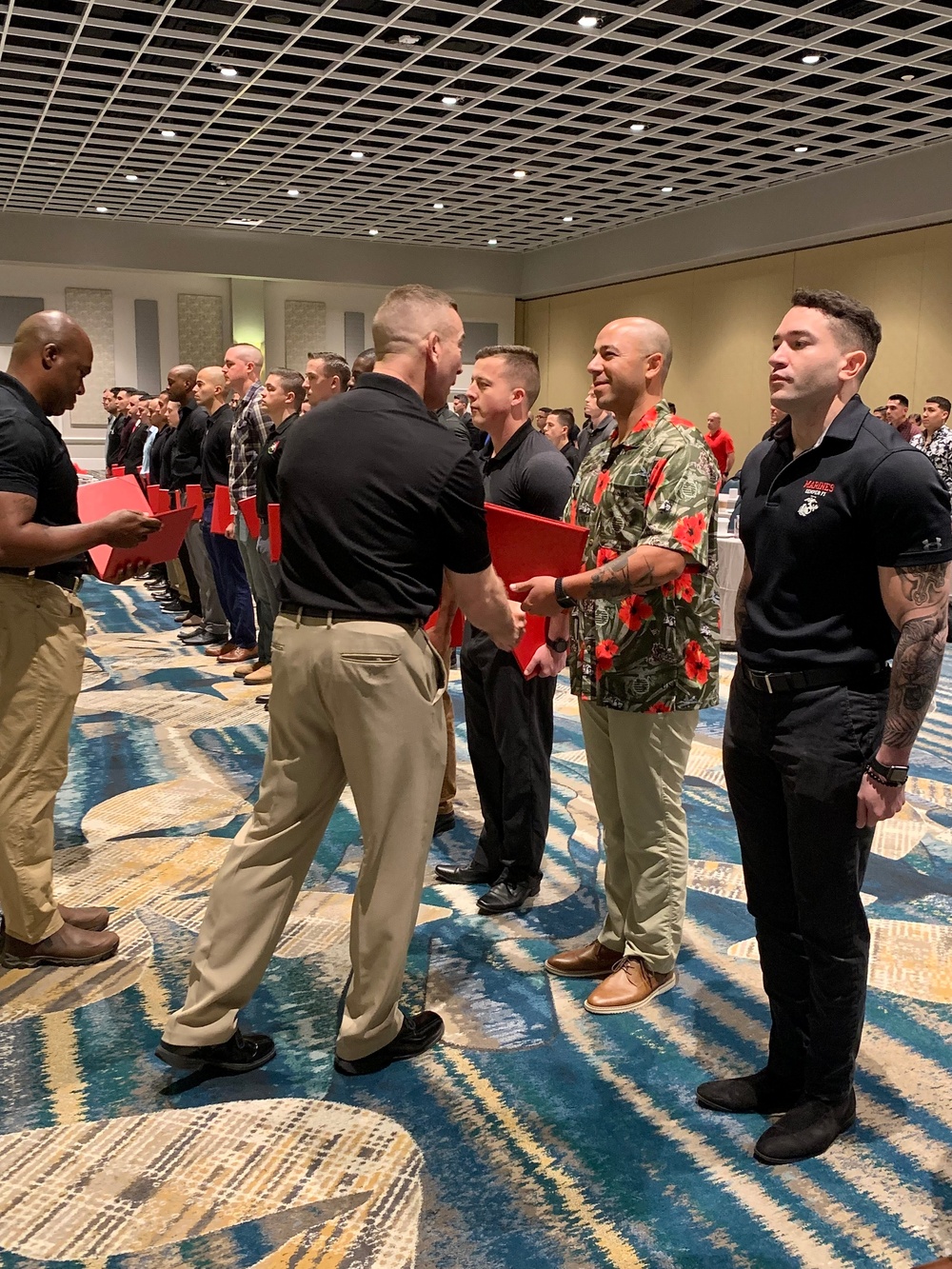 6th Marine Corps District Commanding Officer awards recruiters from Recruiting Station Tampa