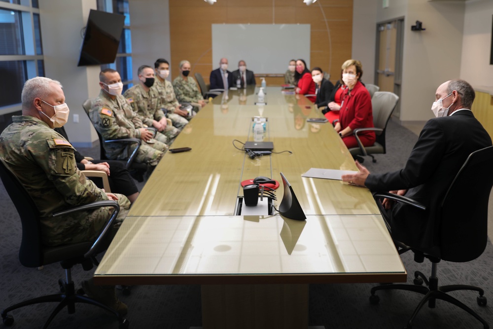 U.S. Army North personnel meets University of Utah staff