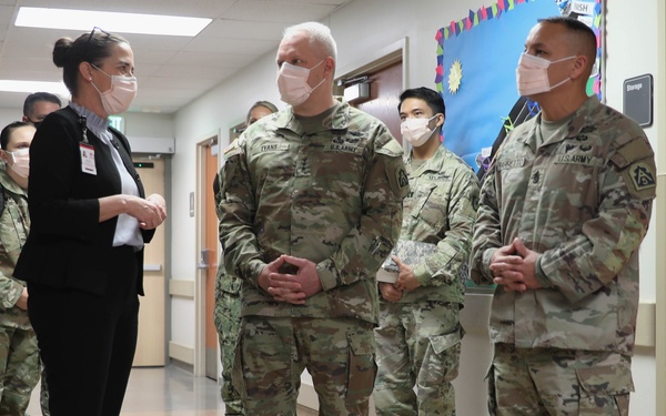 Touring the University of Utah Hospital with Lt. Gen. John R. Evans