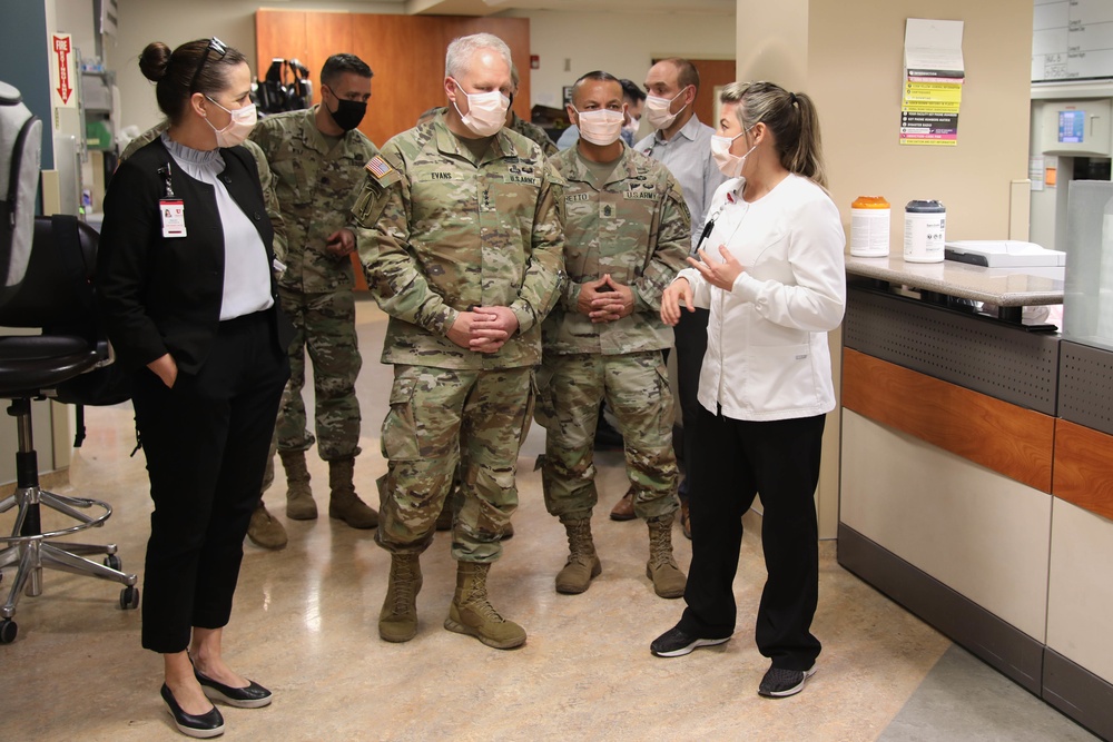 Touring the University of Utah Hospital with Lt. Gen. John R. Evans