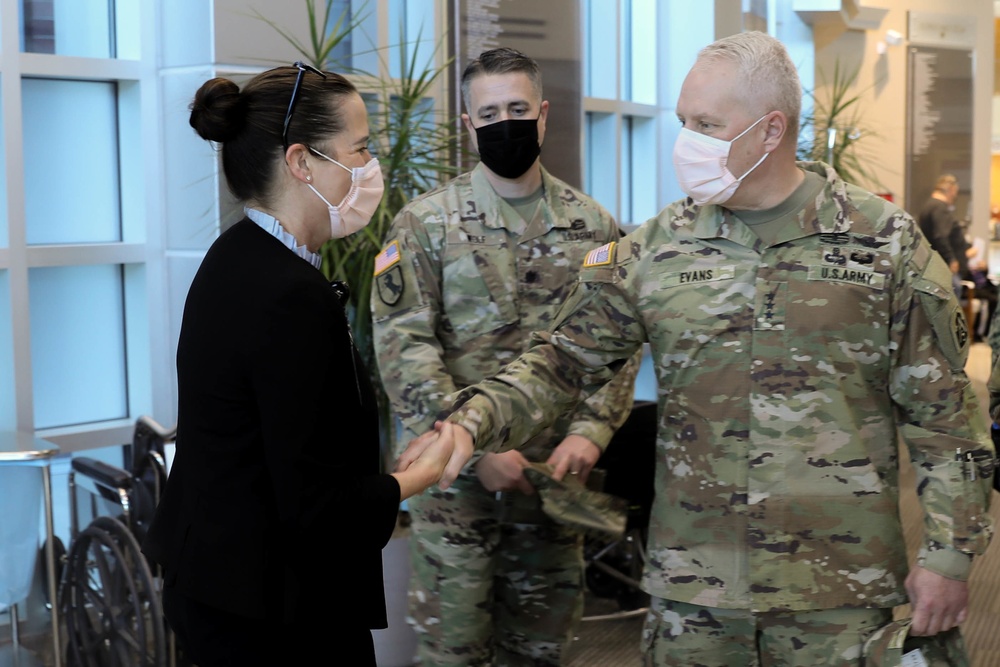 Lt. Gen. John R. Evans coins University of Utah Health Staff