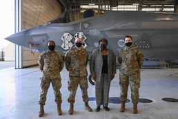 Lisa Smith visits the 33rd FW