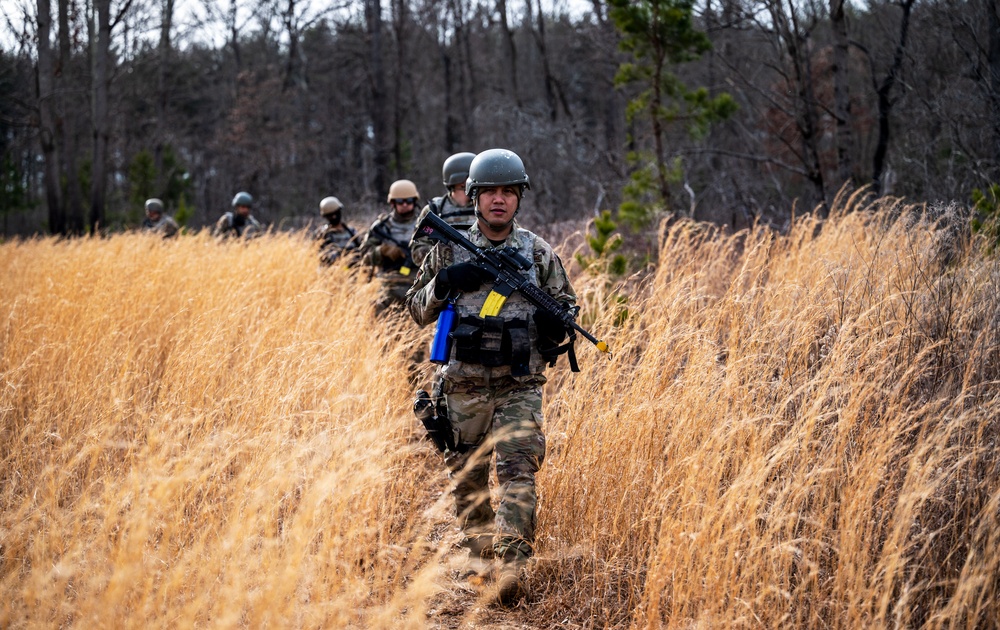 Field Craft Hostile Airmen participate in tactics training