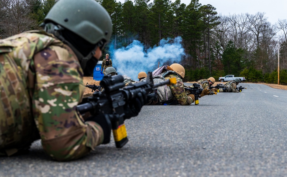 Field Craft Hostile Airmen participate in tactics training