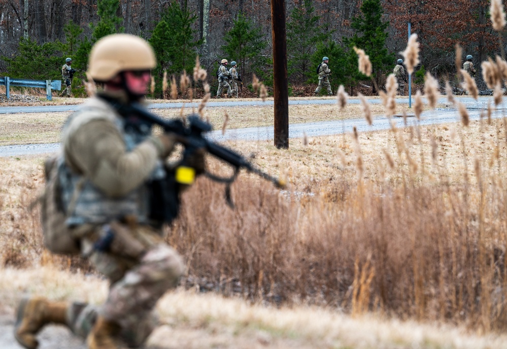 Field Craft Hostile Airmen participate in tactics training