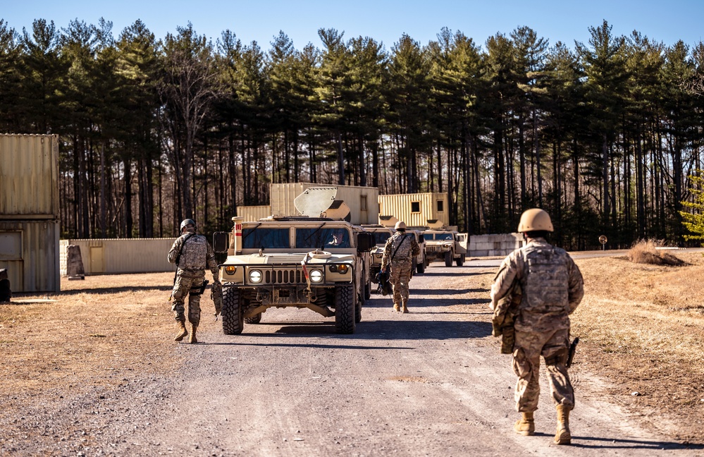 Field Craft Hostile Airmen participate in mounted training