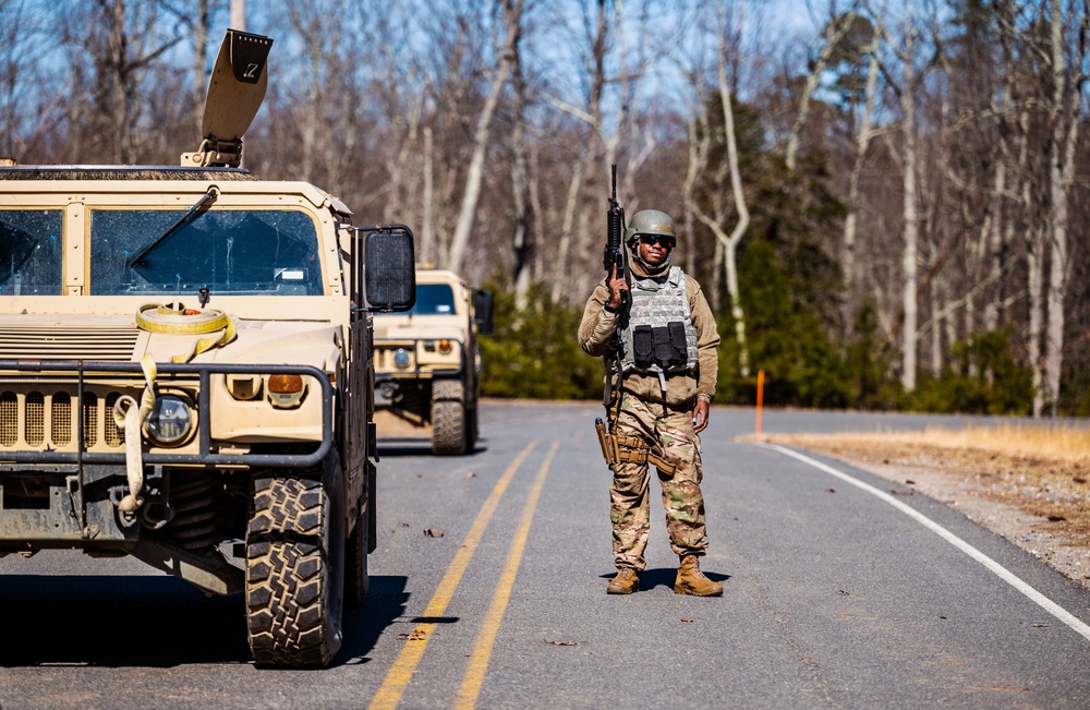 Field Craft Hostile Airmen participate in mounted training